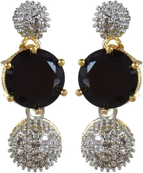 YouBella Women's American Diamond Combo Jewellery Set